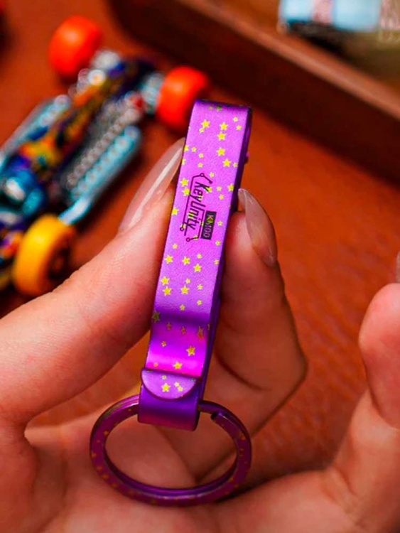 Клипса-зажим титановая KeyUnity® KM00SN Decoration Clip Double Side Keychain Hook