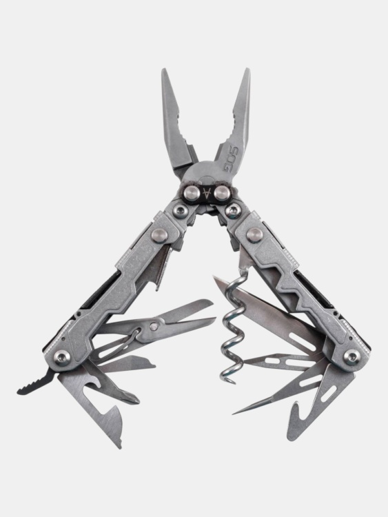 Мультитул SOG® PowerLitre (19 функций) Серый/Stonewash