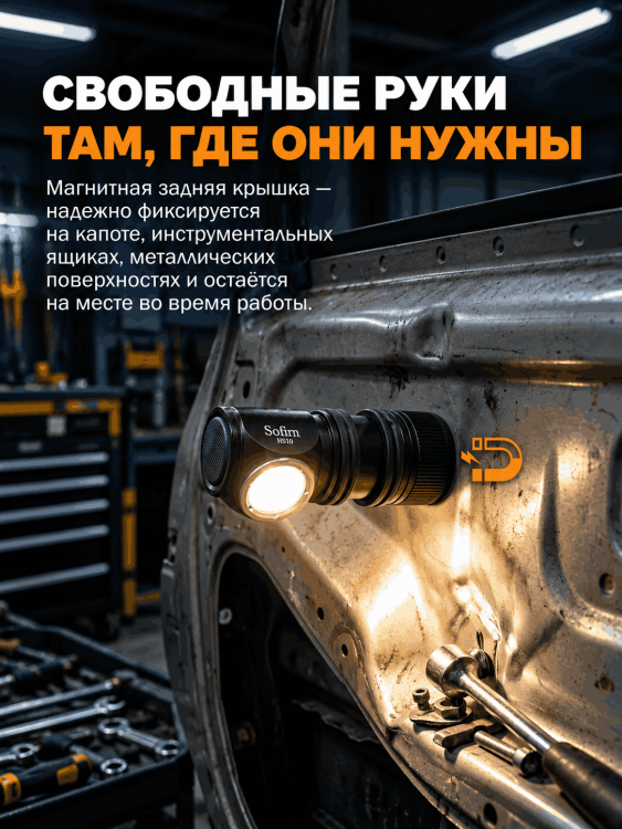 Фонарь SOFIRN® HS10 (1100 люмен, 4000K)