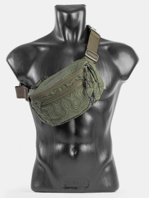 Поясная сумка GRIFF GEAR® Гефест Зеленая Топография