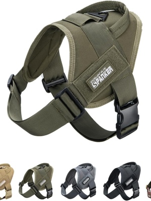 Тактическая шлейка для тренировки собак SPANKER® DG110 Ranger Greeen