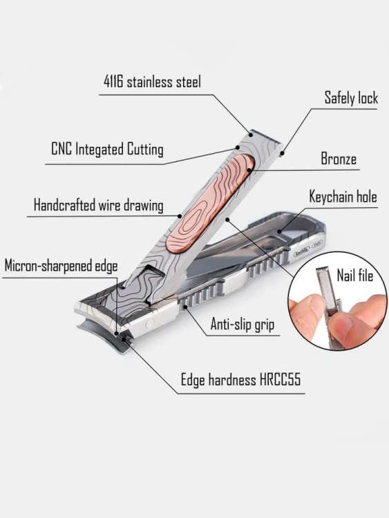 Щипцы для ногтей KeyUnity® KN00 Folding Nail Clipper