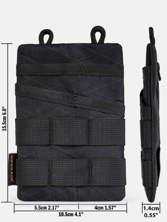 EDC кошелек-органайзер VIPERADE® VE3 X-Pac® Black Soft