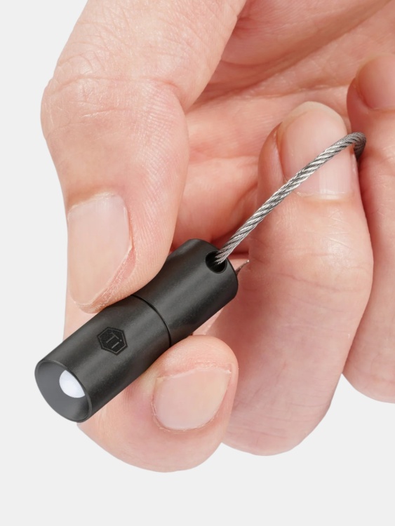 Фонарик-брелок титановый KeyUnity® KF00 Black