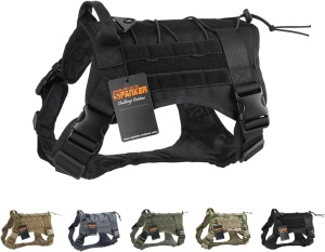 Тактическая шлейка для собак SPANKER® DG113 Черная