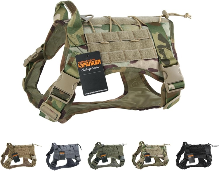 Тактическая шлейка собак SPANKER® DG113 Олива