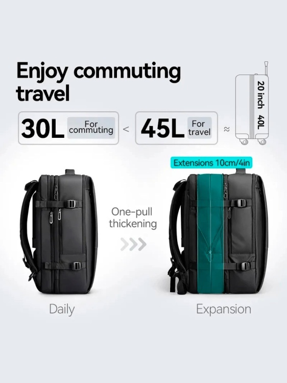 Рюкзак для путешествий MARK RYDEN® Voyage 45L Черный