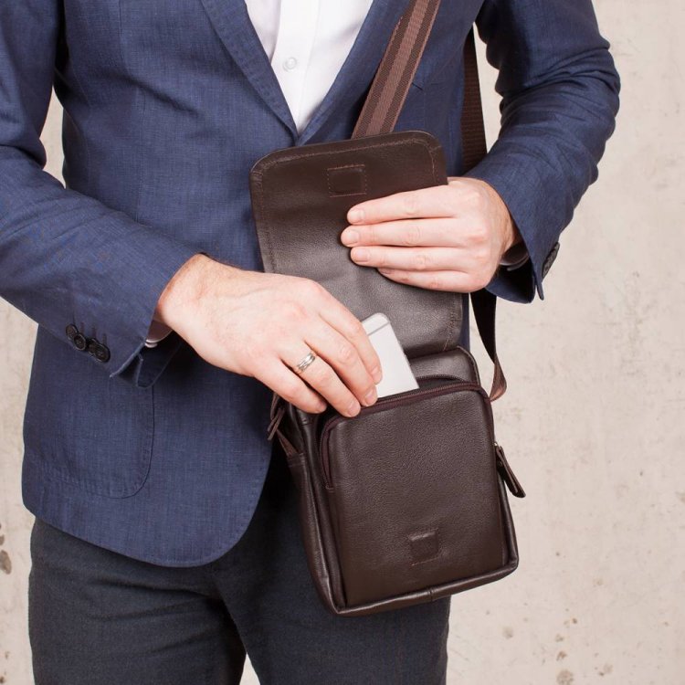 Сумка через плечо Lakestone Parker Brown