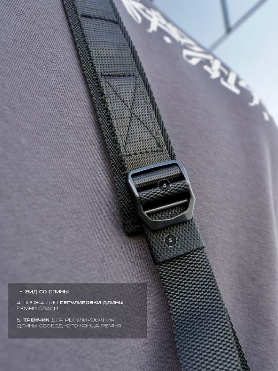 Плечевой универсальный ремень "Bane" DARKLIGHT® Black