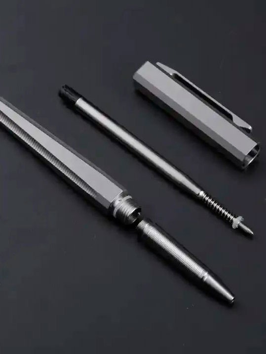 Тактическая ручка из титана PIONEER EDC® M001 Серая