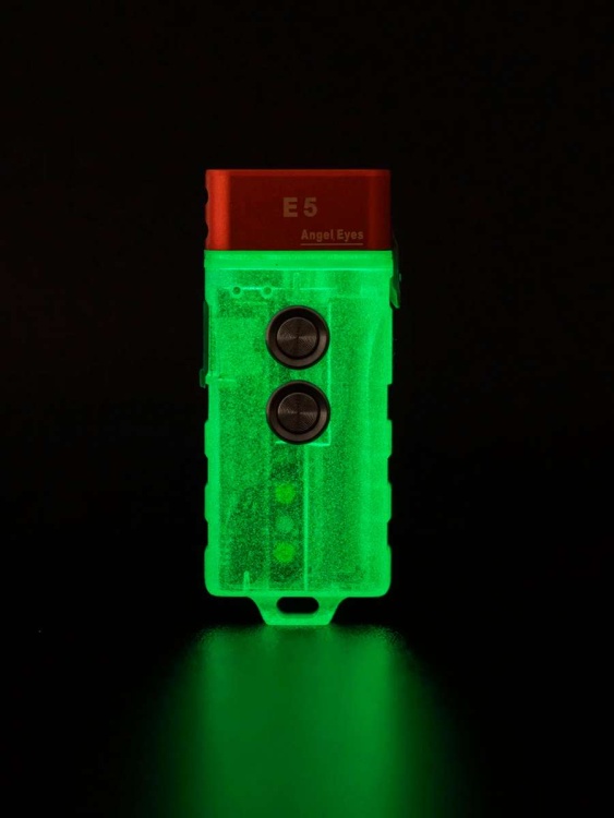 Повседневный EDC фонарь RovyVon® Angel Eyes E5 Red/White