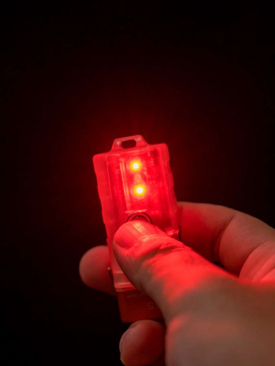 Повседневный EDC фонарь RovyVon® Angel Eyes E5 Red/White