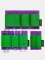 Комплект органайзеров на липучке VIPERADE® PL6 Green-Perple