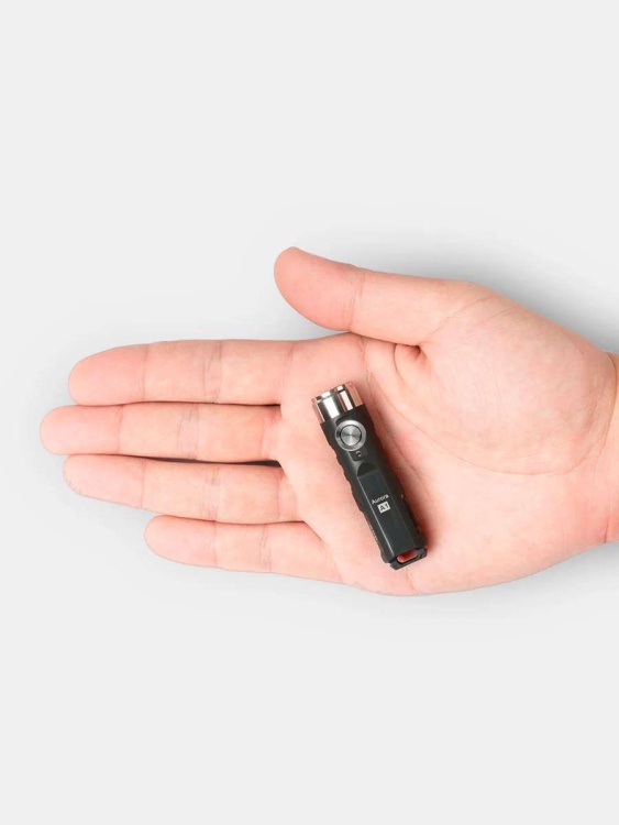 Брелок-фонарик USB-С RovyVon® Aurora A1 Черный