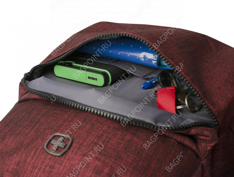 Рюкзак WENGER 14'', бордовый, полиэстер 600D, 31 x 24 x 42 см, 22 л