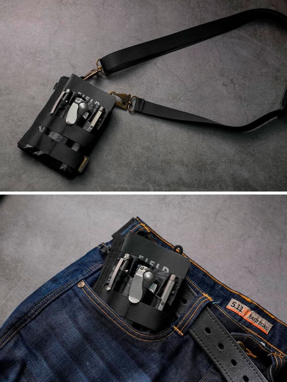 EDC кошелек-органайзер VIPERADE® VE16 X-Pac® Black Soft