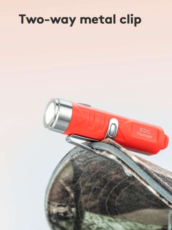 Брелок-фонарик USB-С RovyVon® Aurora A1 Оранжевый