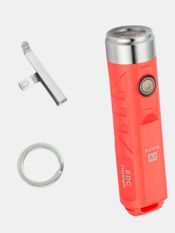 Брелок-фонарик USB-С RovyVon® Aurora A1 Оранжевый