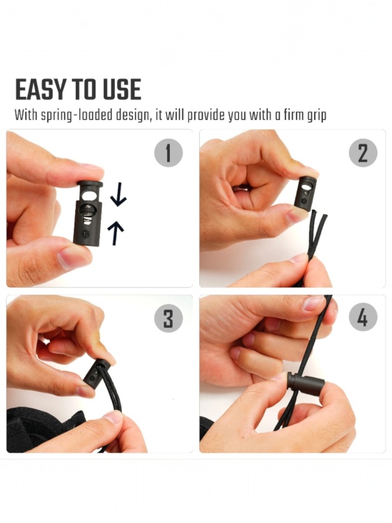 Фиксатор для шнура титановый KeyUnity® KB02