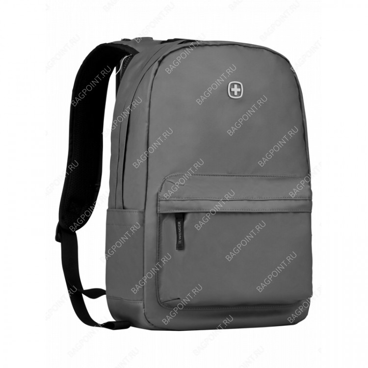 Рюкзак WENGER 14'', серый, полиэстер 600D, 28 x 22 x 41 см, 18 л