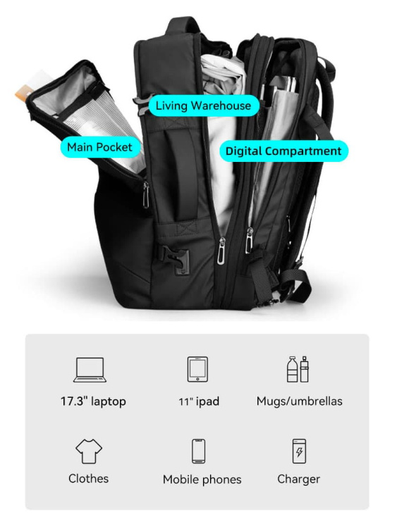 Рюкзак для путешествий Mark Ryden® Nomad Серый