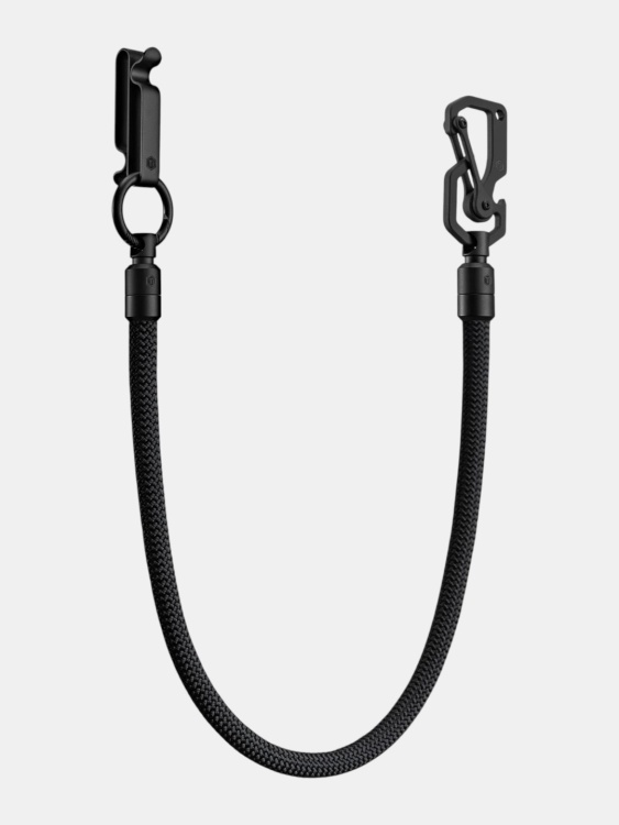 Тренчик с карабином и клипсой титановыми KeyUnity® KD02 Black