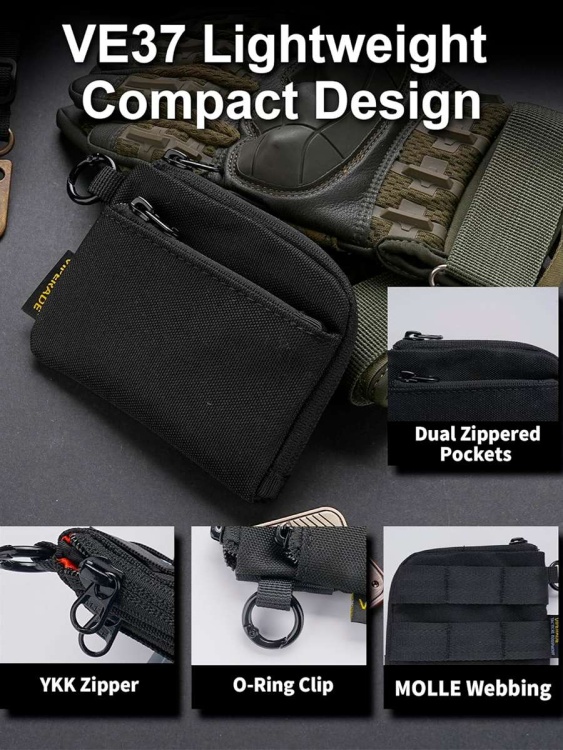 Мини EDC кошелек-органайзер VIPERADE® VE37 Black