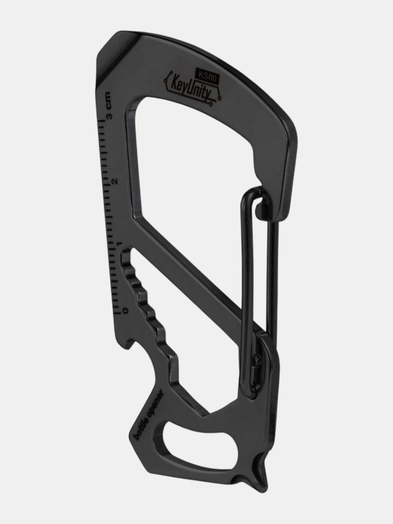 Карабин мультитул стальной KeyUnity® KS00 Black