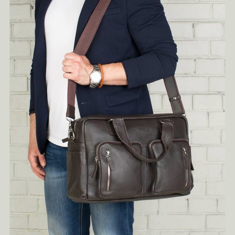 Деловая сумка Lakestone Kingston Brown
