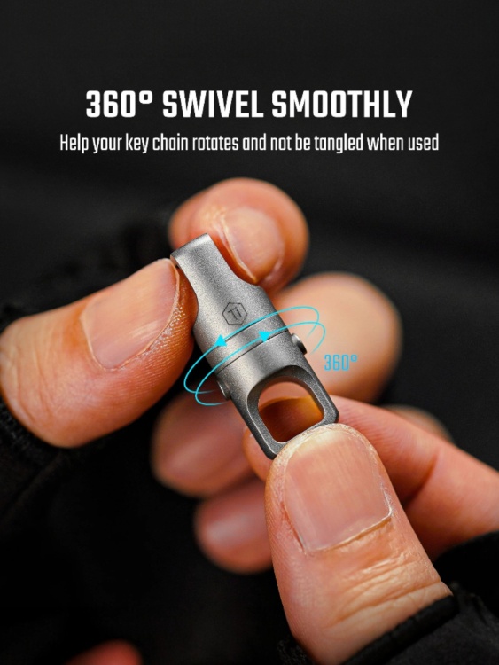 Магнитные быстросъёмные соединители (2 шт.) из титана KeyUnity® KA48 Black