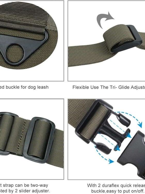 Тактическая шлейка для тренировки собак SPANKER® DG110 Coyote