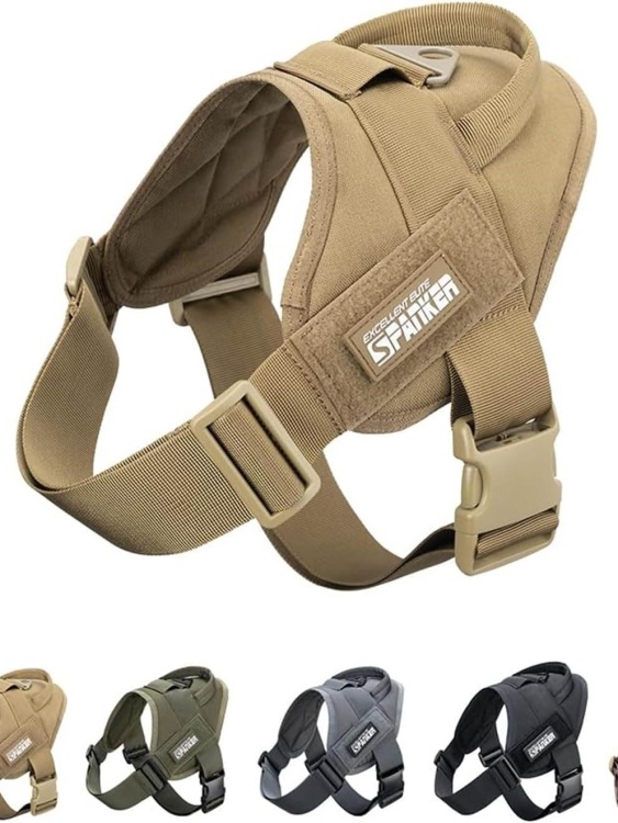 Тактическая шлейка для тренировки собак SPANKER® DG110 Coyote