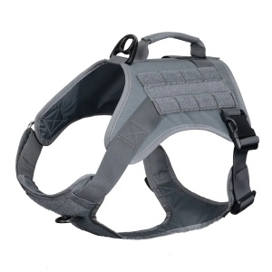 Тактическая шлейка для тренировки собак SPANKER® DG125 Серая