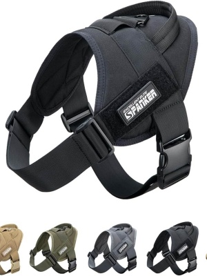 Тактическая шлейка для тренировки собак SPANKER® DG110 Black