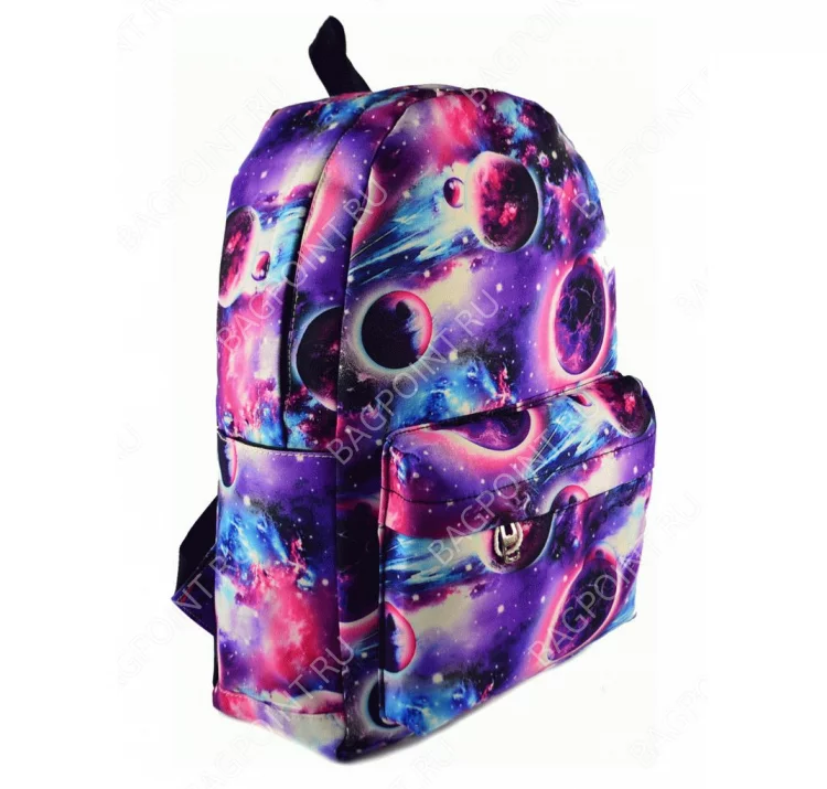Городской рюкзак с космическим принтом "Планета"