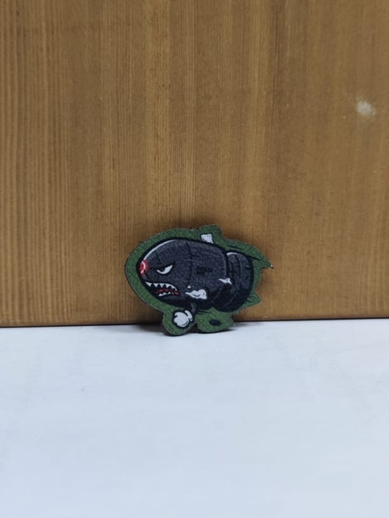 Мини патч 36 с липучкой "Акула-пуля"