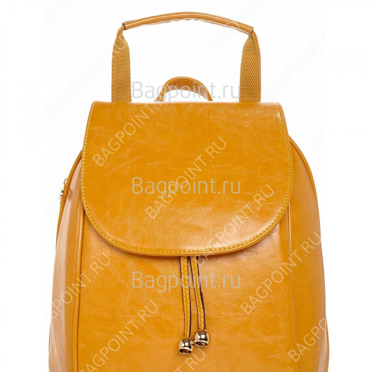 Женский кожаный рюкзак KALEER Carry love Янтарный