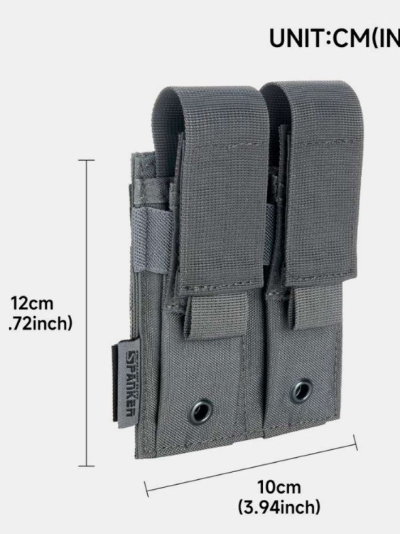 Двойной тактический подсумок SPANKER® EL123 Олива