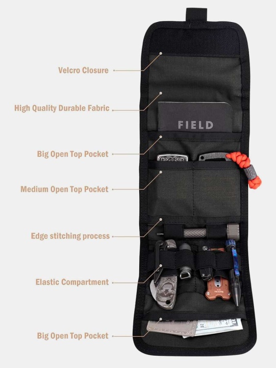 EDC органайзер для инструментов VIPERADE® VE12 Black