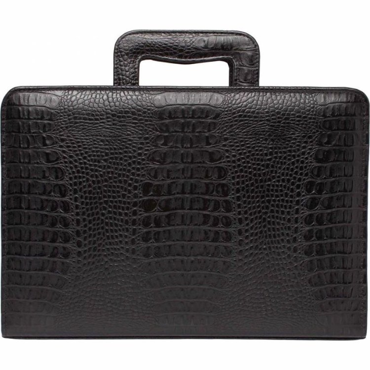 Папка для документов Lakestone Elton Black Caiman