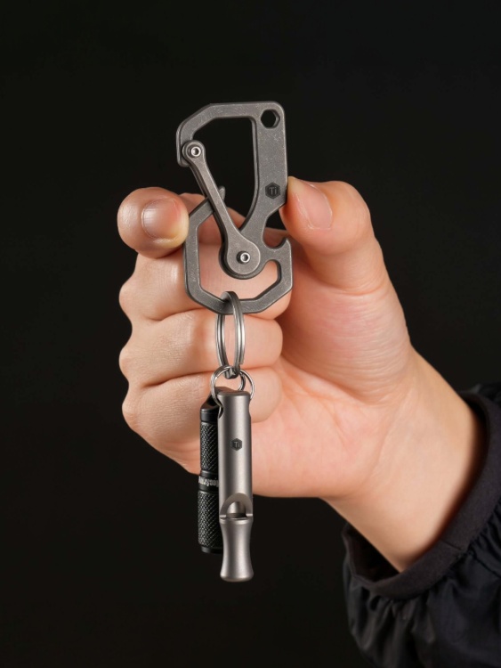 Карабин титановый KeyUnity® KU06 Titanium