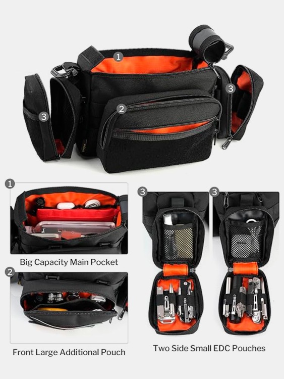 EDC модульная сумка через плечо VIPERADE® CHW3 Black