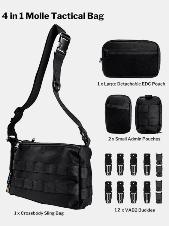 EDC модульная сумка через плечо VIPERADE® CHW3 Black