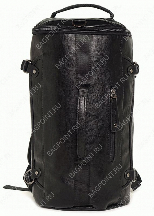 Кожаная сумка рюкзак Bruno черный