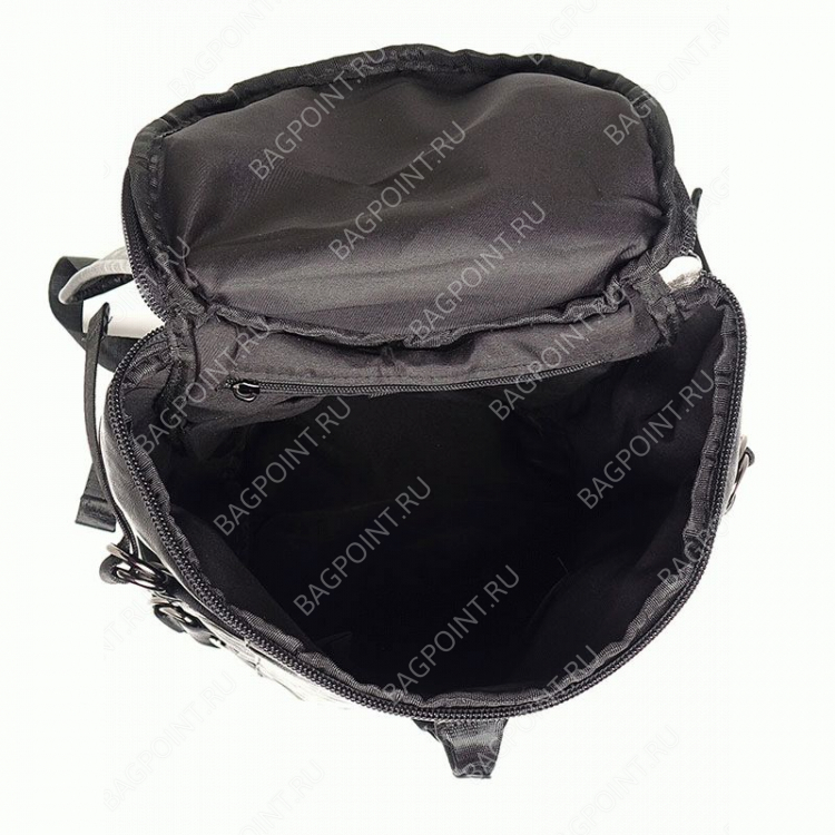 Кожаная сумка рюкзак Bruno черный