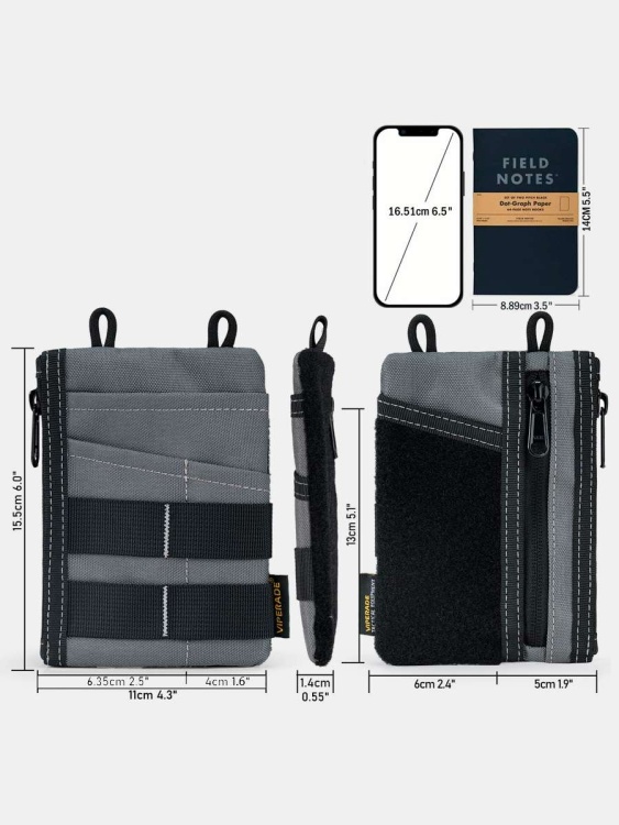 EDC кошелек-органайзер VIPERADE® VE18 Grey