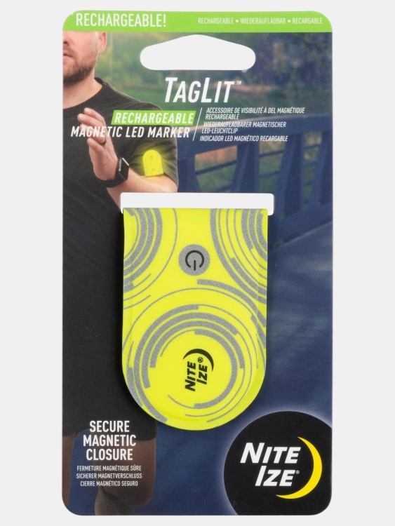 Светодиодный маркер аккум. Nite Ize TagLit Rechargeable Magnetic LED Marker - неон.желт