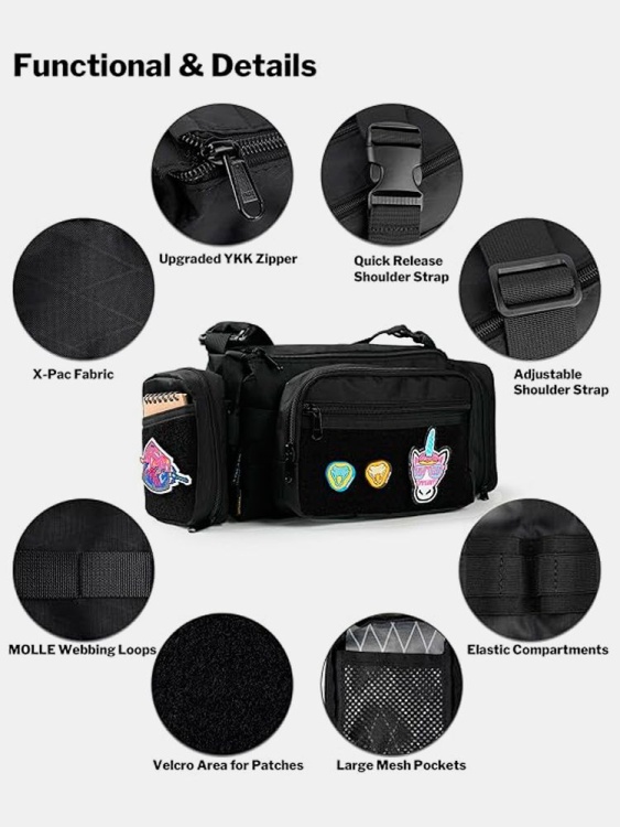 EDC модульная сумка через плечо VIPERADE® CHW3 X-Pac® Black