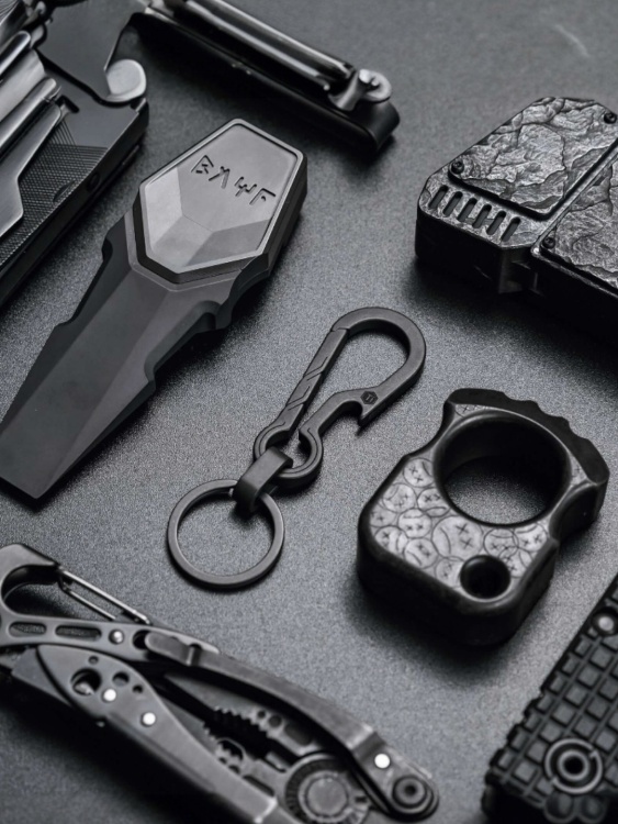 Зажим для ключей титановый KeyUnity® KM01 Titanium Black