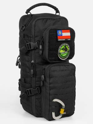 Однолямочный рюкзак GONGTEX Assault Sling Bag Черный